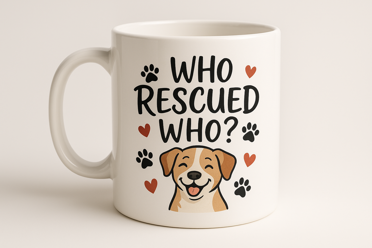 Who Rescued Who Coffee Mug