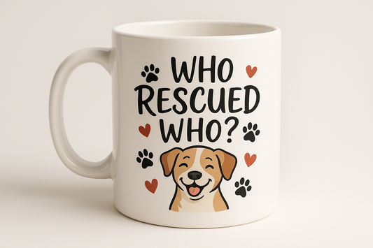 Who Rescued Who Coffee Mug